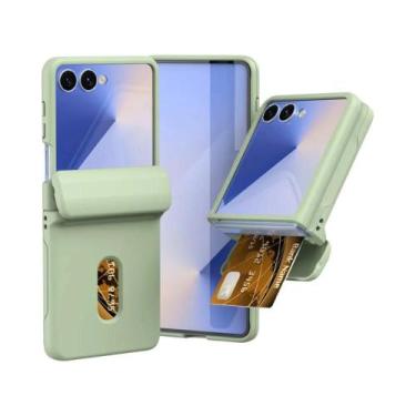 Imagem de Capa Carteira Samsung Galaxy Z Flip Com Suporte Para Cartões E Proteçã