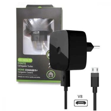 Imagem de Carregador Completo Com Cabo V8 Turbo 10W Kapbom KA-5609-V8 - Jonh Var