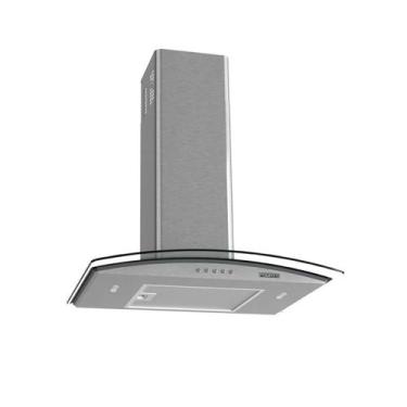 Imagem de Coifa Fogatti de Parede Vidro Curvo 60cm Clean Kromanox, 220V