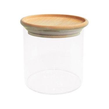 Imagem de Pote de Mantimentos Empilhável com Tampa de Bambu 500ml - Oikos, 500ml