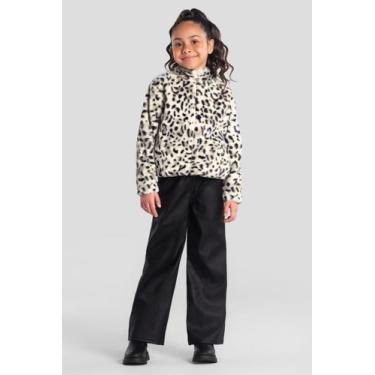 Imagem de Jaqueta infantil menina de oncinha peluciada Mundi, Natural, 6