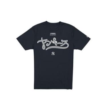 Imagem de Camiseta New Era  Regular New York Yankees MLB Hyperfly Marinho-Masculino