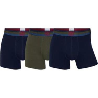Imagem de Kit Cueca Boxer CR7 Classic Style Trunk Cotton/EA 3 Peças Tamanho:GGCo