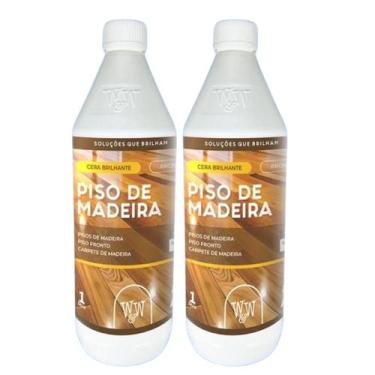Imagem de Kit 2 un ww cera brilhante piso madeira 1l