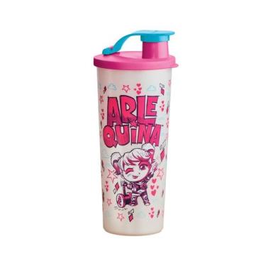 Imagem de Copo Infantil Tupperware com Bico Kids 470ml, 470ml, Arlequina