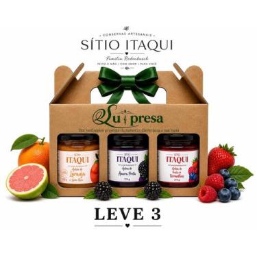 Imagem de Kit Geleia Frutas Veremelhas, Amora e Laranja com Limão Rosa 270g Siti