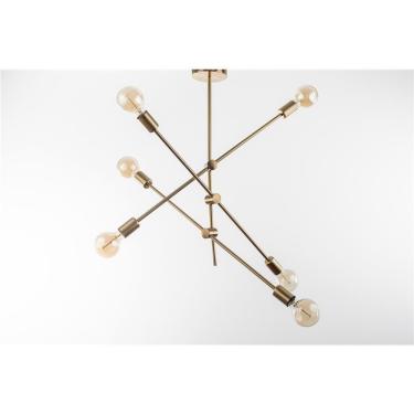 Imagem de Lustre Pendente Prizi Dourado Directions Spin - 80cm