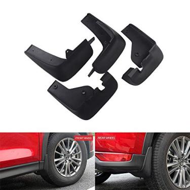 Imagem de 4 peças de abas de lama dianteiras traseiras paralamas para-lama para-lama protetores de respingos serve para todos os novos Mazda CX-5 CX5 2017 2018 2019 2020