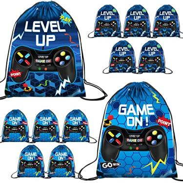 Imagem de Pacote com 20 suprimentos de festa de vídeo game, 20 x 25 cm, bolsas de festa para jogos videogames, lembrancinhas, lembrancinhas, videogames, bolsas para festas temáticas, jogos de aniversário, jogos de festa