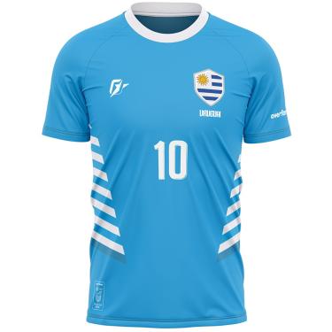 Imagem de Camiseta Filtro uv Uruguai Celeste Dourado Copa Torcedor