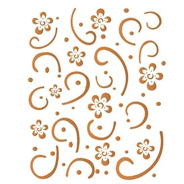 Imagem de Stencil de Acetato para Pintura OPA 15 x 20 cm - 381 Estamparia Flores