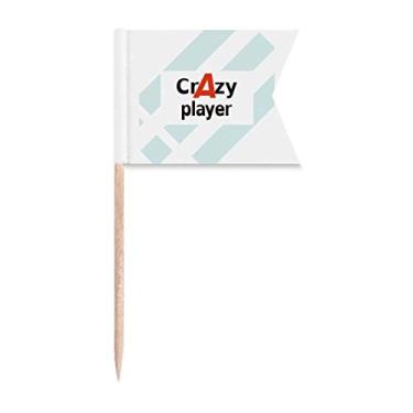 Imagem de Bandeiras de palito de dente Brief Best Cool Player Atlete para marcação de rotulagem para bolo de festa, comida e queijos