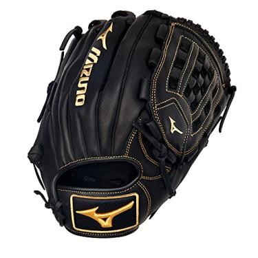 Imagem de Mizuno Luva de beisebol GMVP1200P4 MVP Prime Pitcher/Outfield de 30,5 cm, teia arqueada de tartã, arremesso à direita