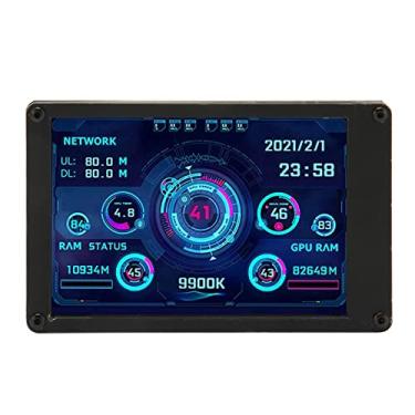 Imagem de Monitor de Dados da CPU, Mini Imagem Nítida de 3,5 Polegadas USB IPS Exibe Vários Temas para Casa