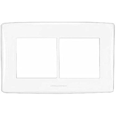 Imagem de Placa 4X4 6 Módulos com Suporte, Alumbra, Siena 6433, Branco