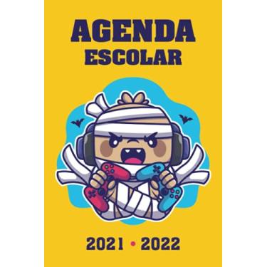 Imagem de Agenda escolar 2021 2022: Planificador escolar diario | Septiembre de 2021 a Agosto de 2022 | 2 días por página | Ideal para Colegio, secundaria, estudiante | Gamer mascota