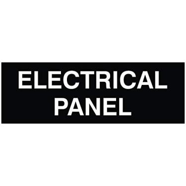 Imagem de Painel elétrico para porta/parede - Plástico gravado a laser - Placa perfeita para casa, negócios ou escola