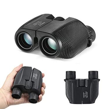 Imagem de Binóculos de alta potência 10x25 HD BAK4 Telescópio portátil prisma multicamadas de revestimento verde à prova d'água para observação de pássaros, observação de estrelas, viagens, caminhadas