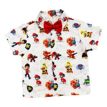 Imagem de Camisa Infantil Menino Circo Bita Toy Store Criança + Gravata - Anjo D