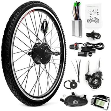 Imagem de Kit De Cubo De Conversão De Motor De Roda Dianteira 36V 48V 20" 24" 26" 27,5" 28" 29" 700C Kit De Bicicleta Elétrica À Prova D'água De Acionamento Direto, Com Display LCD, Pneus Internos E Externo