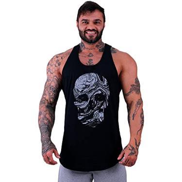 Imagem de Regata Longline Masculina MXD Conceito Estampas da Moda Academia (GG, Caveira Corrosiva)