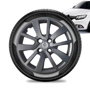Imagem de Calota Renault Logan aro 14 2014 a 20 Grafite Brilhante Prat