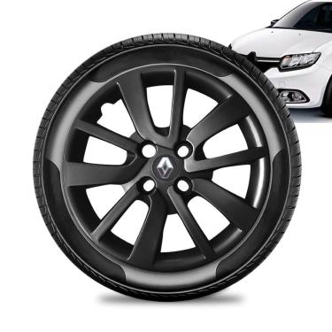 Imagem de Calota Renault Logan aro 14 2014 a 20 Preta Brilhante Preto