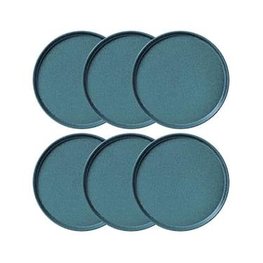 Imagem de Conjunto com 6 Pratos de Sobremesa Porto Brasil Neo Night Sky em Stoneware 21,5cm – Azul