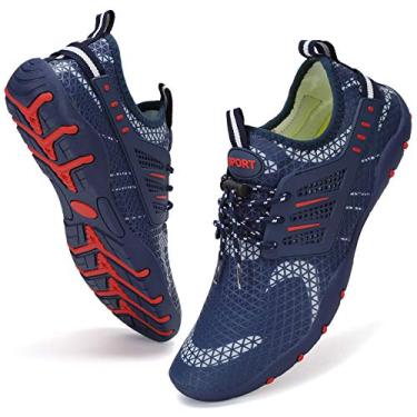 Imagem de WateLves Water Shoes – Meias aquáticas de secagem rápida, para surf, ioga, hidroginástica, Ultimate Navy, 6.5 Women/5 Men