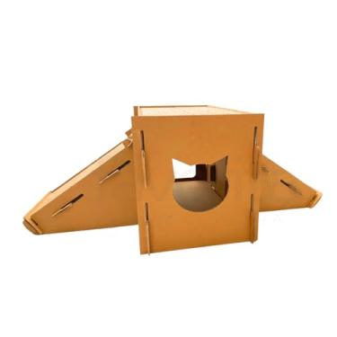 Imagem de Arranhador Super Toca com 2 Rampas para Gatos Brinquedo Anti Stress