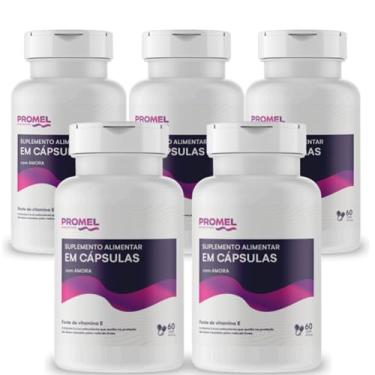 Imagem de 5x Amora 60 Cápsulas 510mg Promel