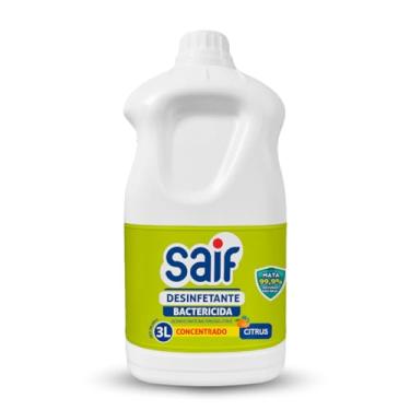 Imagem de Desinfetante Perfumado Citrus Saif 3L, Saif, Desinfetante Líquido De Uso Geral, Verde, Elimina 99,9% Dos Germes E Bactérias, Linha Institucional 3 Litros, Facilitando Sua Vida, Maximizando Toda Limp
