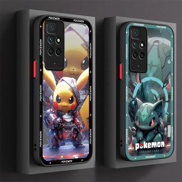 Imagem de Capa Mecânica de Telefone Pokémon para Xiaomi  Capa Matte  Armadura  Luxo  Redmi 10A  9A  9C  K40