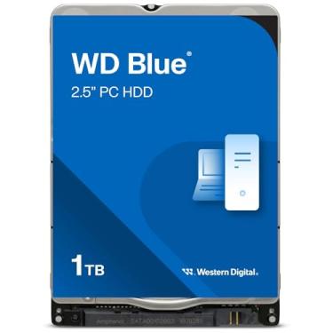 Imagem de Western Digital Disco rígido móvel WD Blue de 1 TB - 5400 RPM, SATA 6 Gb/s, cache de 128 MB, 2,5 polegadas - WD10SPZX