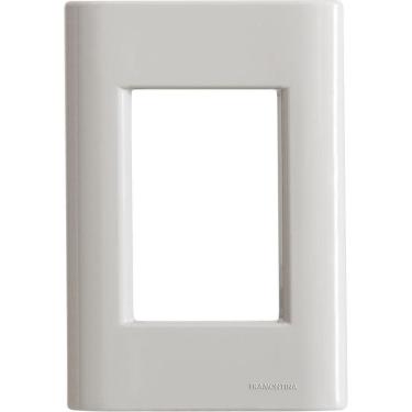 Imagem de Placa 3 Postos 4x2 Tramontina Giz Fendi Soft Touch Sem Suporte