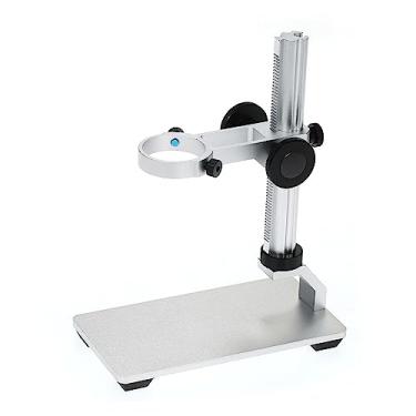 Imagem de Suporte de Microscópio, Suporte de Liga de Alumínio Resistente para Microscópio Digital Suporte de Microscópio Digital Suporte de Microscópio USB Eletrônico para Fixação de