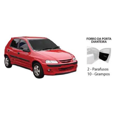 Imagem de Kit Presilha Forro Porta Dianteira CELTA 2001 A 2007 - Plastcar
