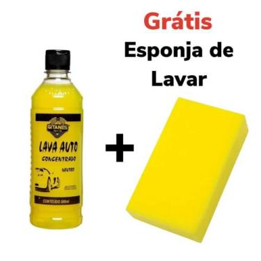 Imagem de Shampoo automotivo Gitanes 500ml + Esponja lavadora