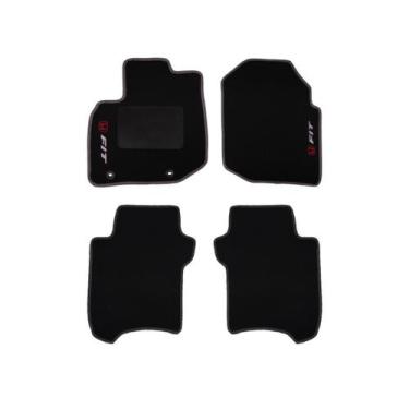 Imagem de Kit Tapete De Carpete Honda Fit 2009 Até 2014 Grafite - Master Parts, 