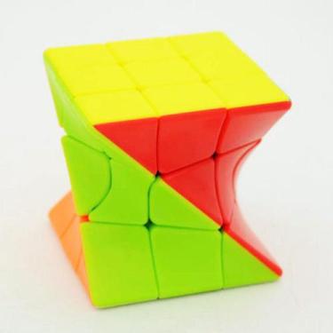 Imagem de Cubo Magico Profissional 3x3x3 Twisty Torção Torre - Magic Cube, Azul