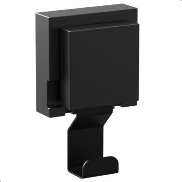 Imagem de Cabide De Parede Gancho Com Ventosa Preto Max - STEELDECOR