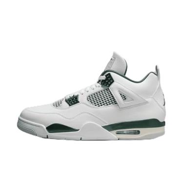 Imagem de Nike Jordan Air 4 retrô unissex adulto, Branco/Branco/Cinza Neutro/Verde Oxidado, 47