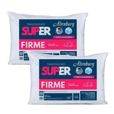 Imagem de Kit 2 Travesseiro Altenburg Suporte Super Firme Lavável 100% Algodão 4