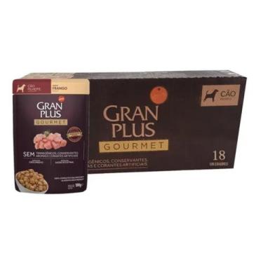 Imagem de Ração Úmida Cães Filhotes Gourmet Frango 100g 18un Granplus - Gran Plu
