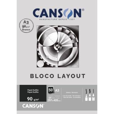Imagem de Bloco Layout Canson 90g A3 50 Fls