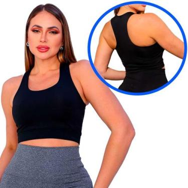 Imagem de Kit 3 Top feminino Fitness Tendencia 2025 Treino Academia Resistente A