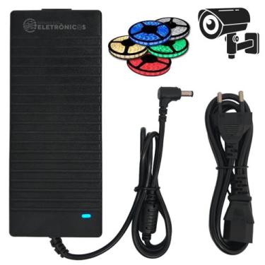 Imagem de Fonte De Alimentação 12v 10a Bivolt (110 E 220v) Para Câmeras de segur