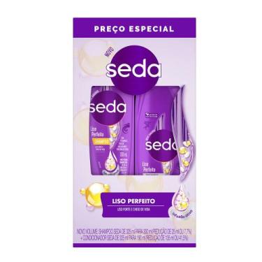Imagem de Kit Seda Liso Perfeito Shampoo 300ml + Condicionador 190ml