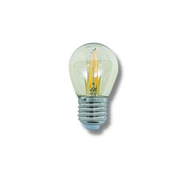 Imagem de Kit 3 Lâmpada Filamento Led Vintage Redonda G45 2W Gold - Nj