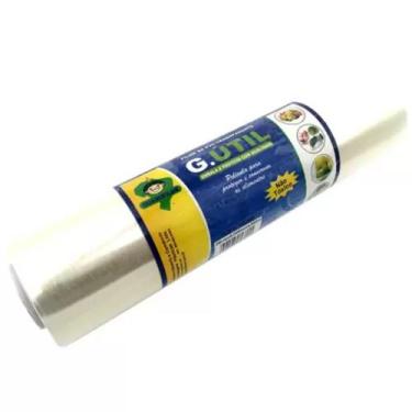 Imagem de Rolo Bobina Filme Pvc Transparente 28cm X 300m (300 Metros) Para Embal